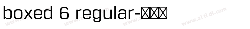 boxed 6 regular字体转换